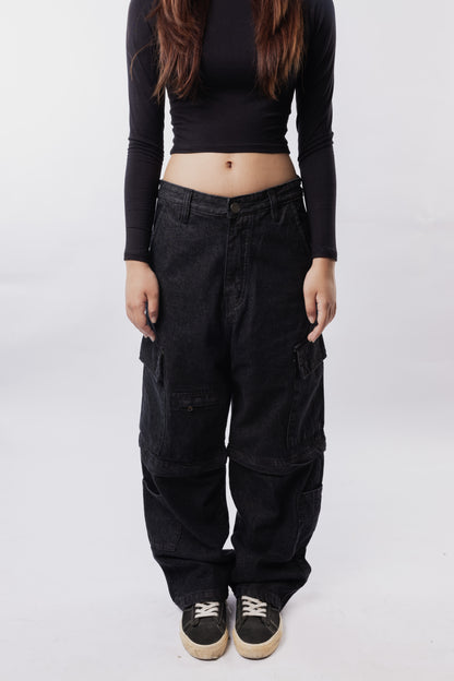 Baggy Cargo Zip Jeans