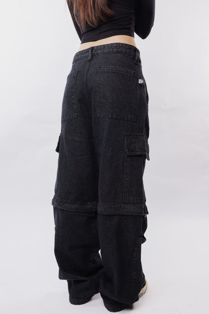 Baggy Cargo Zip Jeans