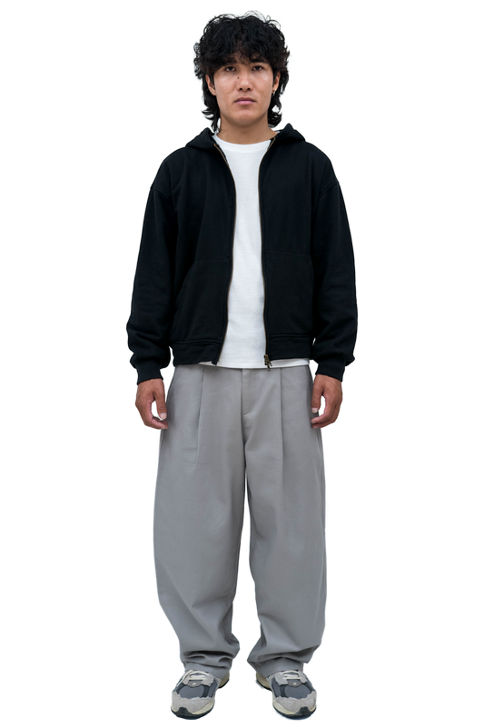 Grey Pleated Pant