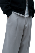 Grey Pleated Pant