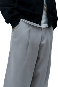 Grey Pleated Pant