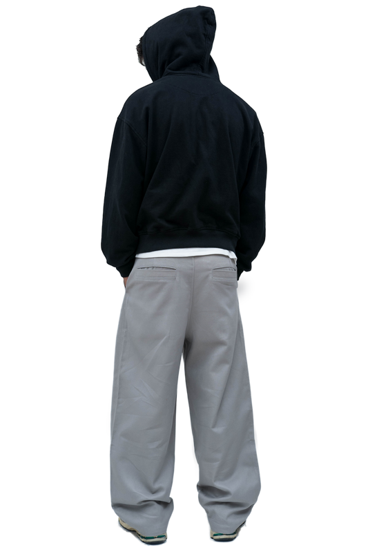 Grey Pleated Pant