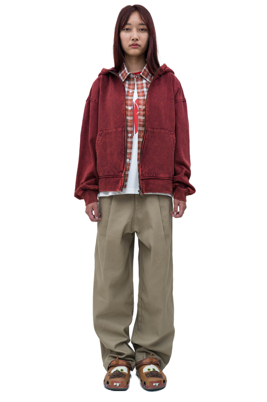 Light Brown Pleated Pants