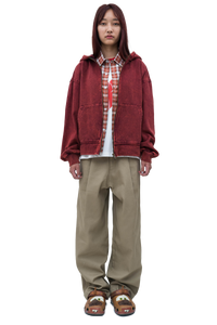 Light Brown Pleated Pants