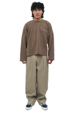 Light Brown Cropped Fit Sweater