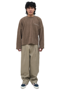 Light Brown Cropped Fit Sweater