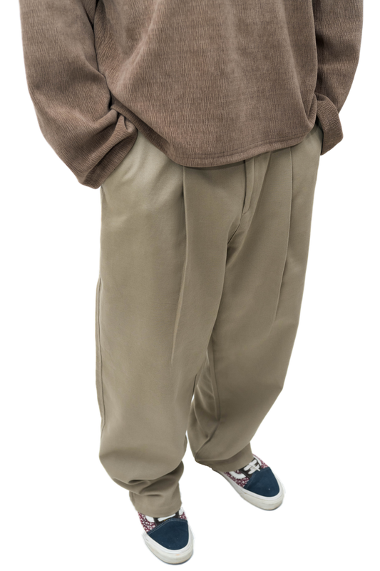 Light Brown Pleated Pants