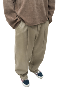 Light Brown Pleated Pants
