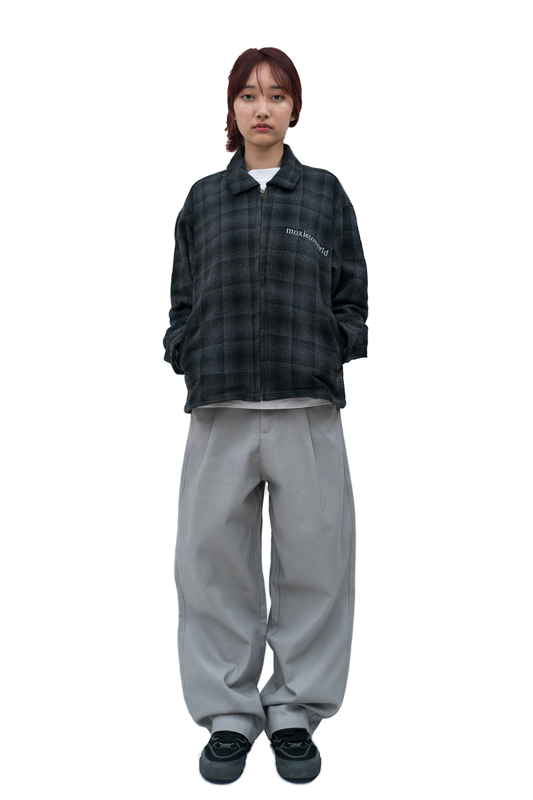 Grey Pleated Pant