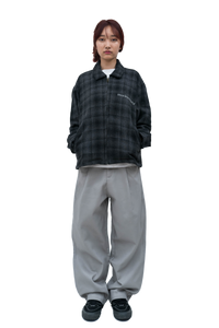 Grey Pleated Pant