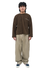 Light Brown Pleated Pants