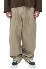 Light Brown Pleated Pants