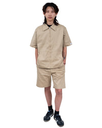 Light Brown Cotton Shorts
