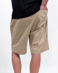 Light Brown Cotton Shorts
